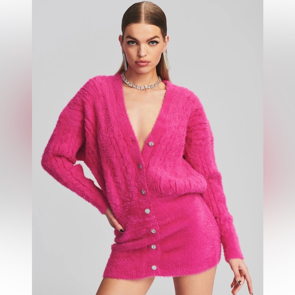 NWT RETROFETE Tala Fuzzy Dress Size M